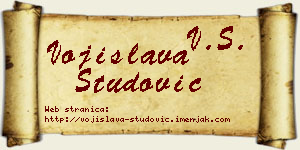 Vojislava Studović vizit kartica
